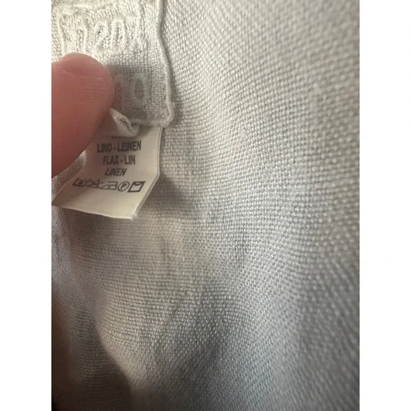 120% Lino Linen Sleeveless Maxi Dress Size 46 or US Size‎ 10 - Picture 6 of 7